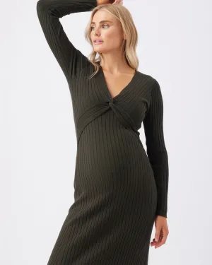 nighttime nursing Remi Knit Nursing Dress  Ivy