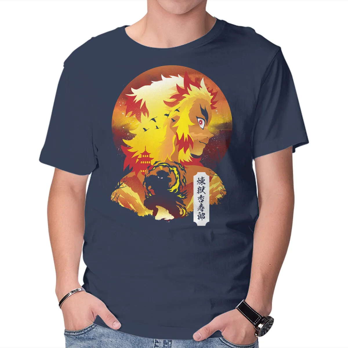 Rengoku Sunset print design Sporty Style