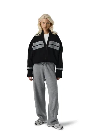 Muffle Knit Zip Up Cardigan in Road Street Comforted Cozy Layer