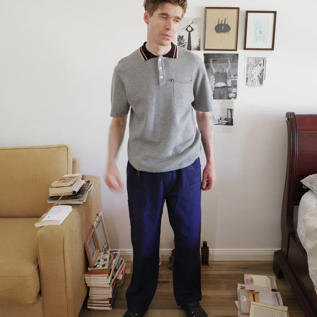 Weekend Outfit Fashionable Comfort Pass~Port Sunspot Organic Knit Polo - Grey