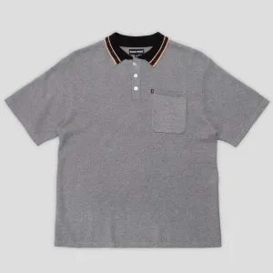 Seamless Sides Relaxed Silhouette Pass~Port Sunspot Organic Knit Polo - Grey