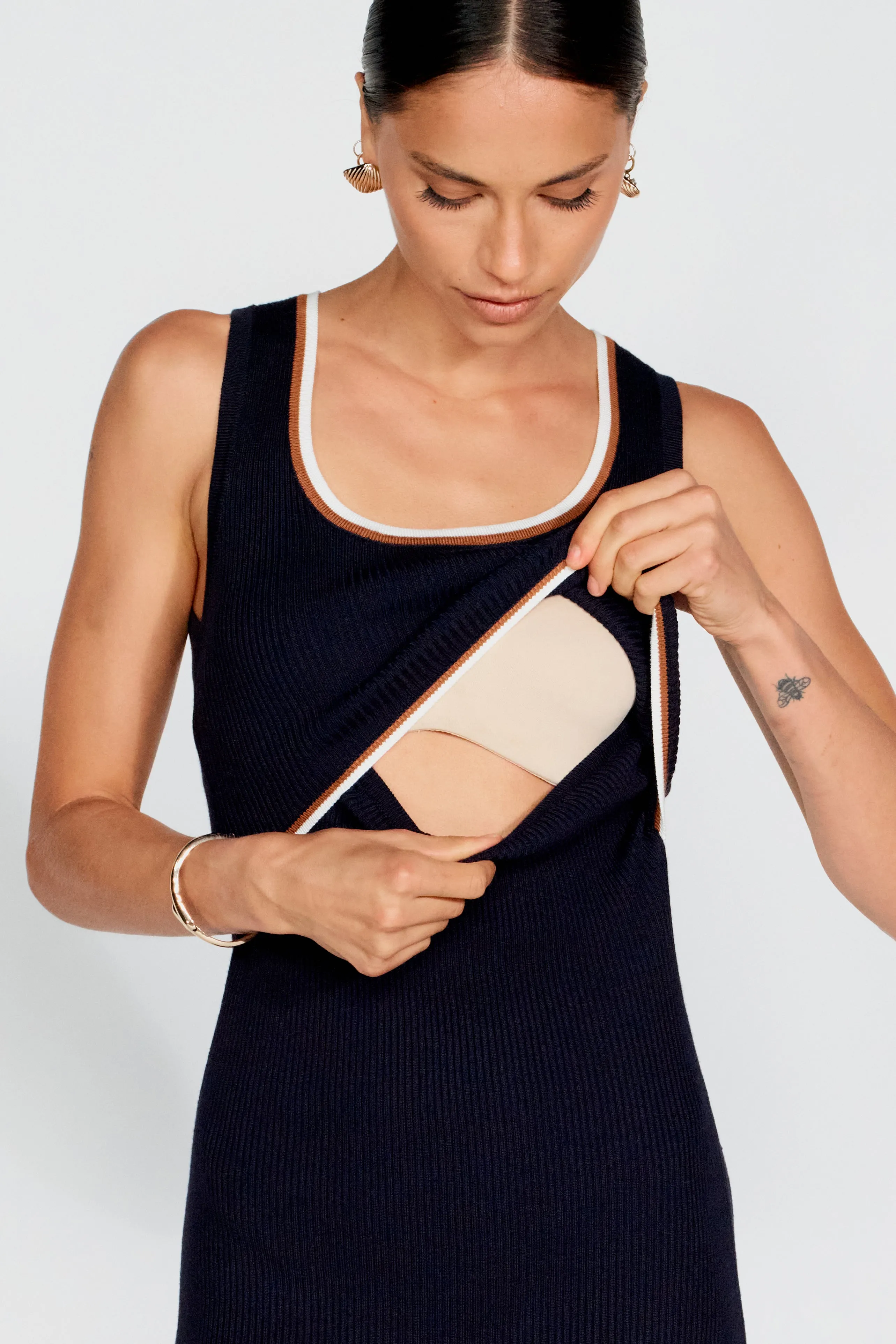 Rowe Knit Scoop Tank Dress - Navy Parent Pick