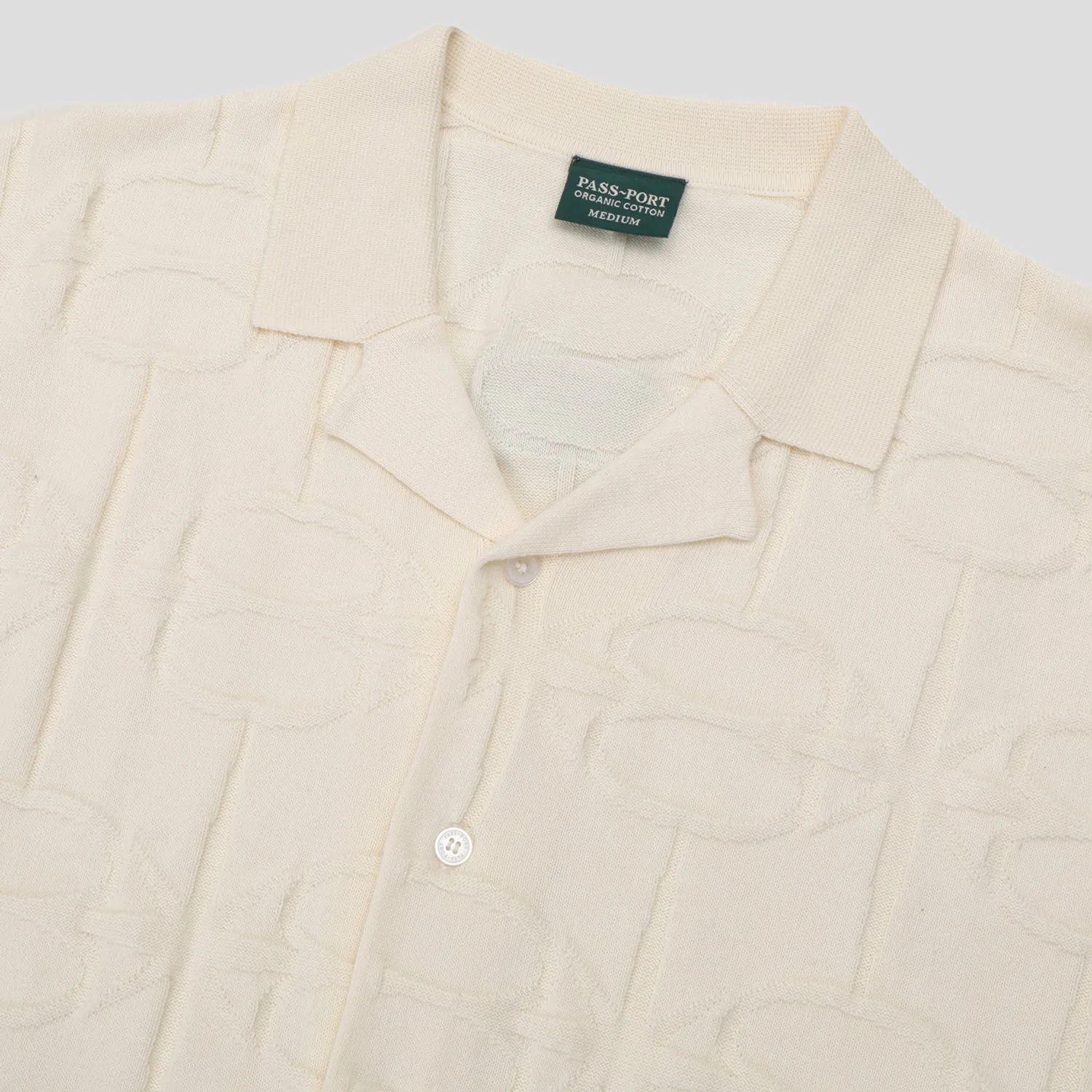 Day-To-Night Wear Pass~Port Soap Sparkle Organic Knitted Leagues Shirt - Cream