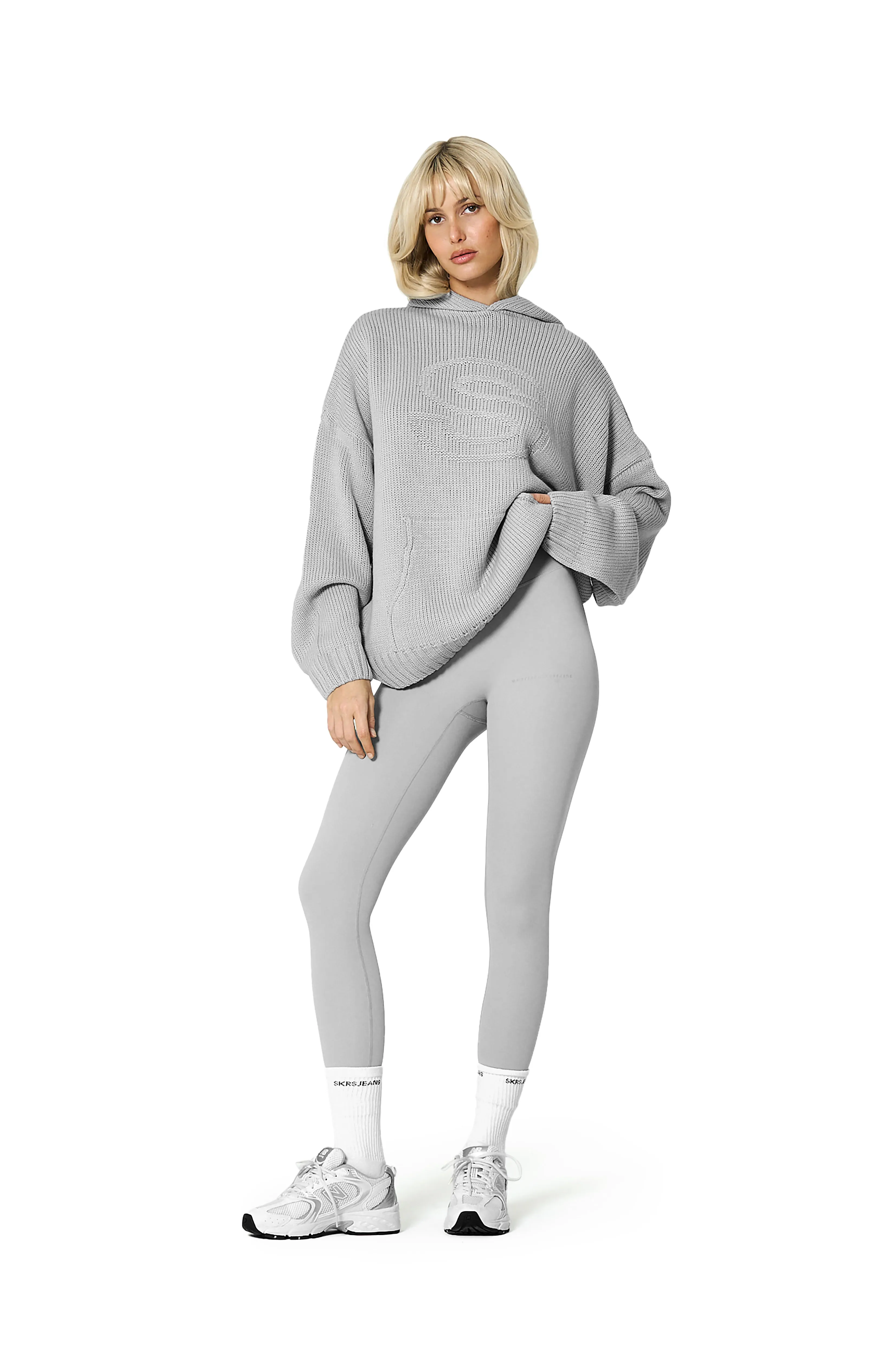 Street Casual Seekers Knit Hoodie in Cathedral