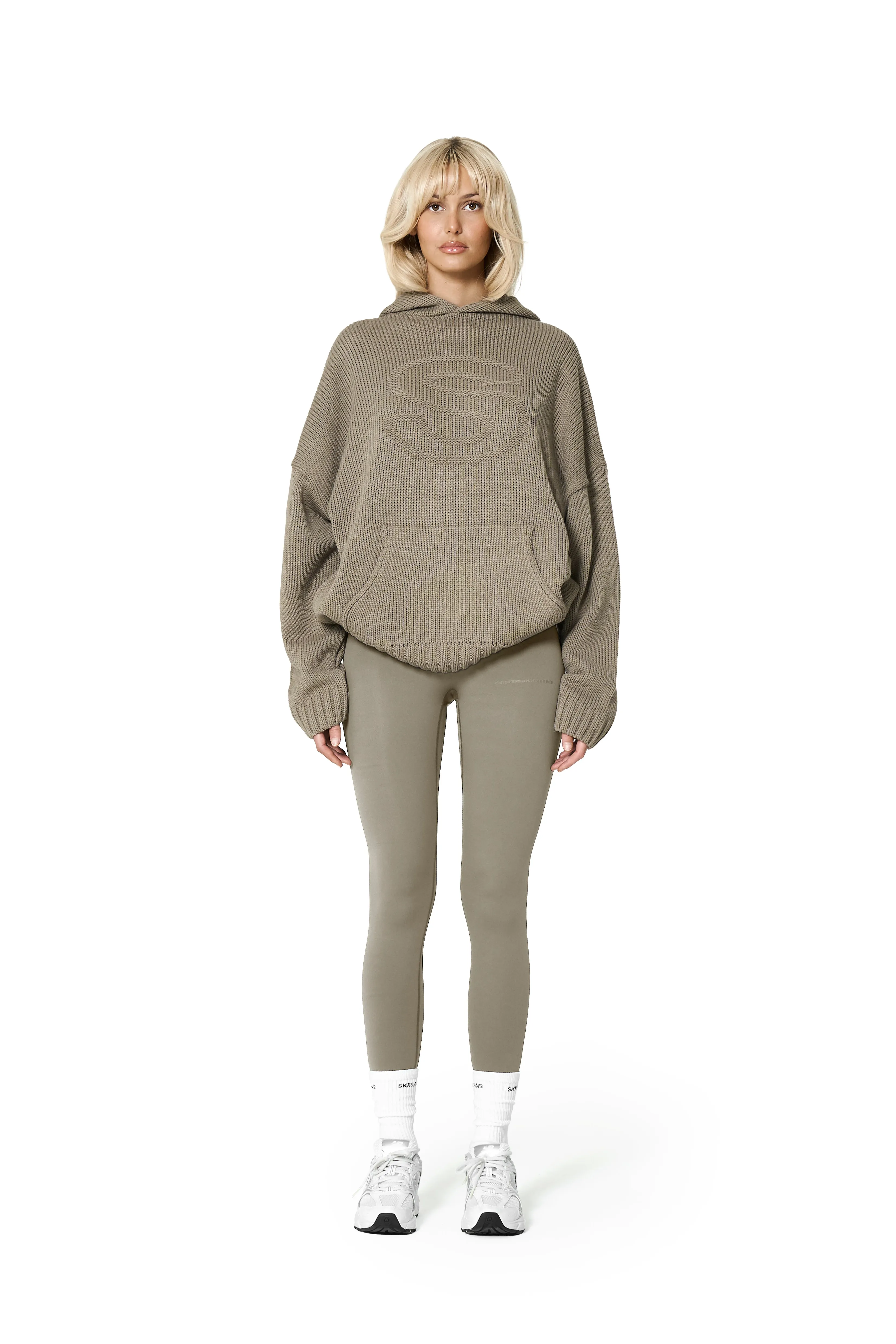 Seekers Knit Hoodie in Crypt Minimal Comfort