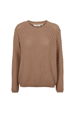 Double Layered Hem Temperature control Camilla Sweater - Amphora