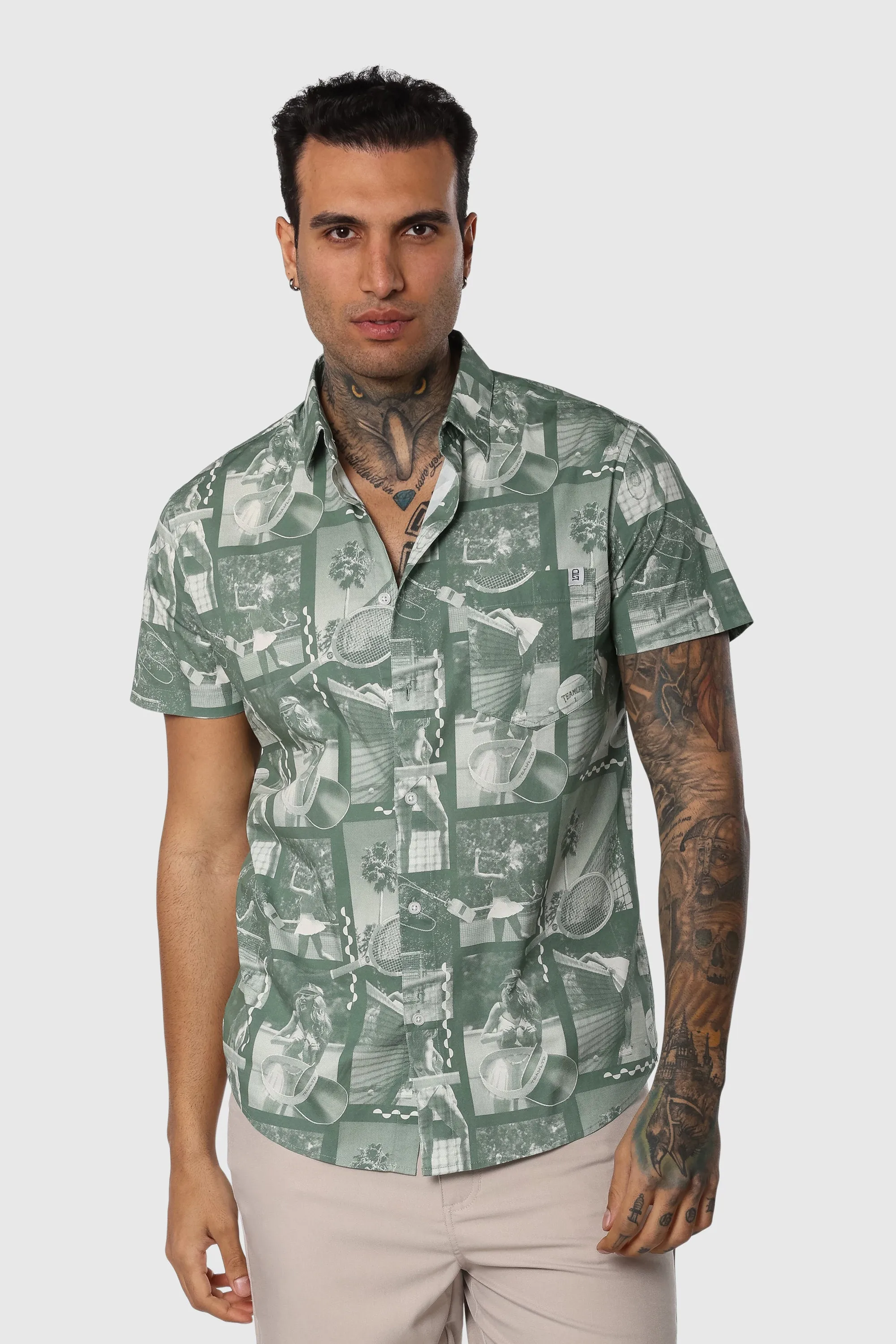 Sleek Silhouette Love-Love Classic Button Up