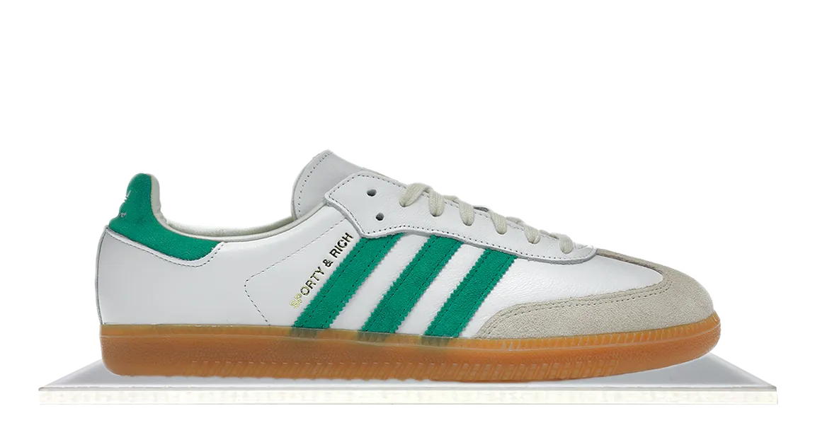 Adidas Samba x Sporty & Rich White Green Rock Step