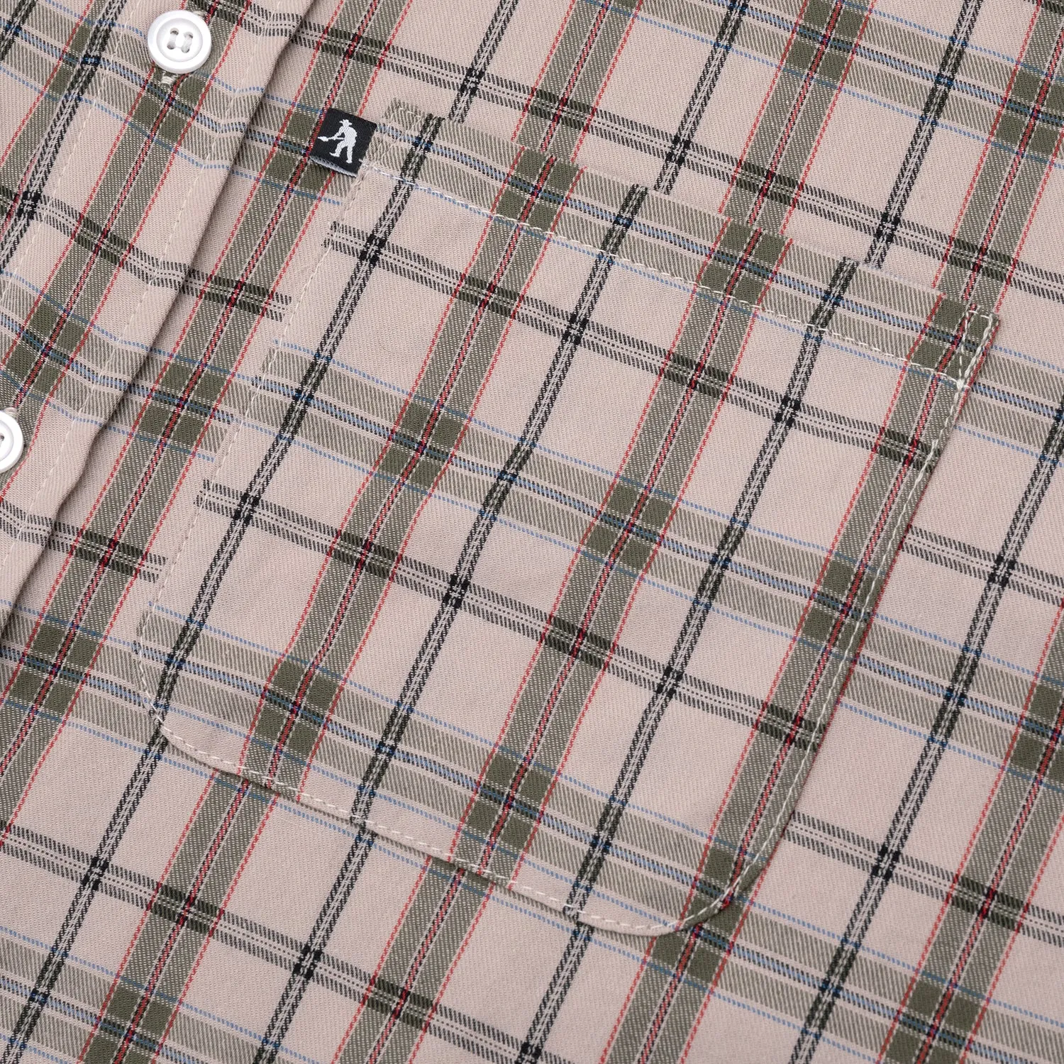 Pass~Port Workers Check Short Sleeve Shirt - Sand Cooling Core Technology