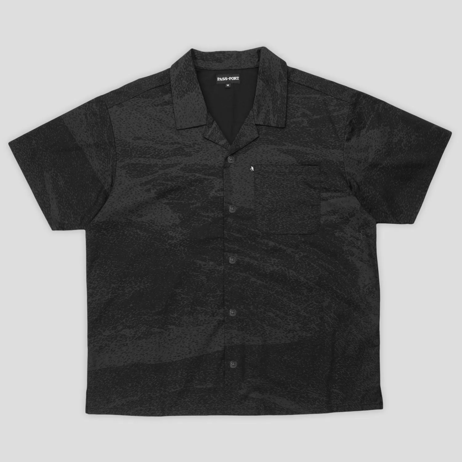 Pass~Port Cave~in Casual Shirt - Black Date night