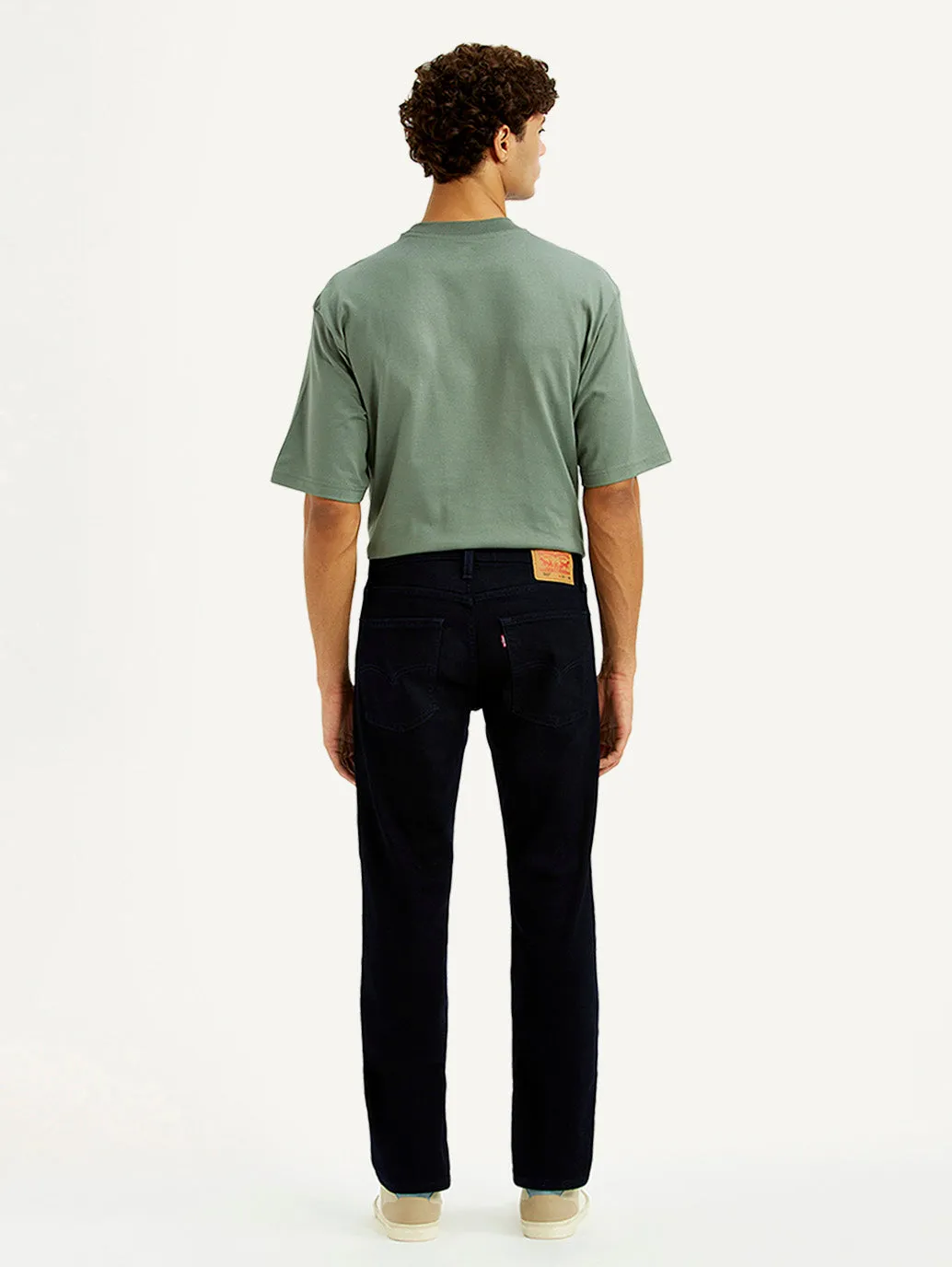 Flexible Fit Basic Necessity Men's 513 Dark Blue Slim Straight Fit Mid Rise Jeans