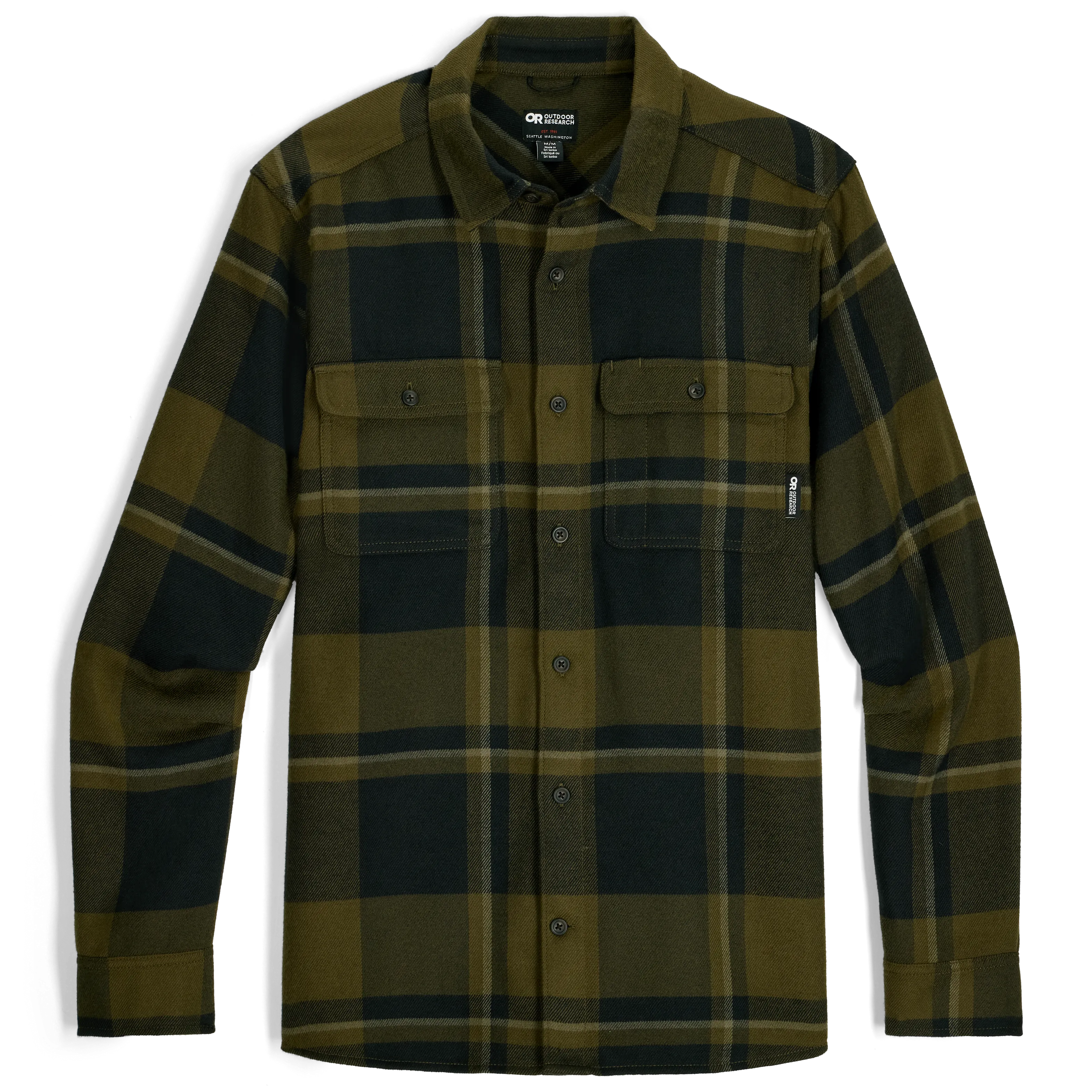 Men's Feedback Flannel Twill Shirt Neutral Colors Weekend Adventure