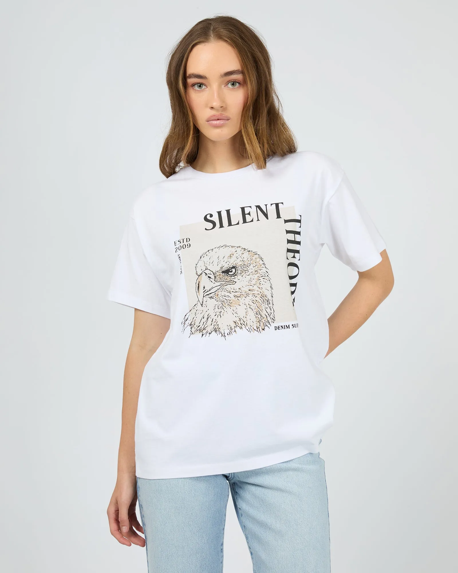 Chilly Day Wear Low Impact Manufacturing Quaint Tee White