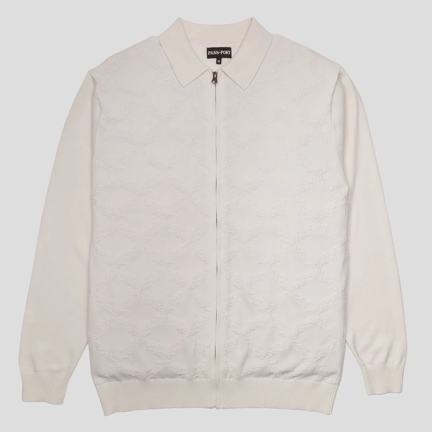 Fall Foliage hypoallergenic material Pass~Port Brasco Zip Long Sleeve Knit - Cream