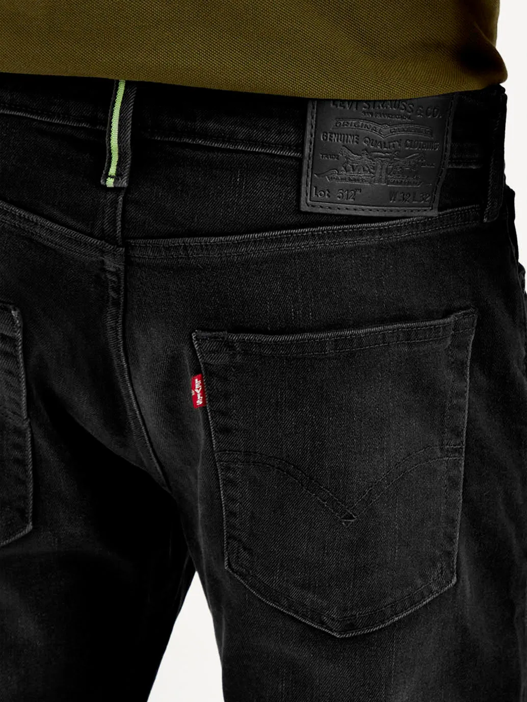 Travel Outfit Street Fashion Creative Look Men's 512 Grey Slim Tapered Fit Mid Rise Jeans