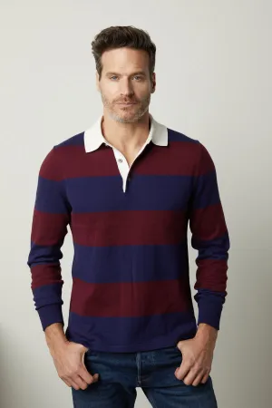 HASTINGS STRIPED SWEATER POLO AntiStatic Lining