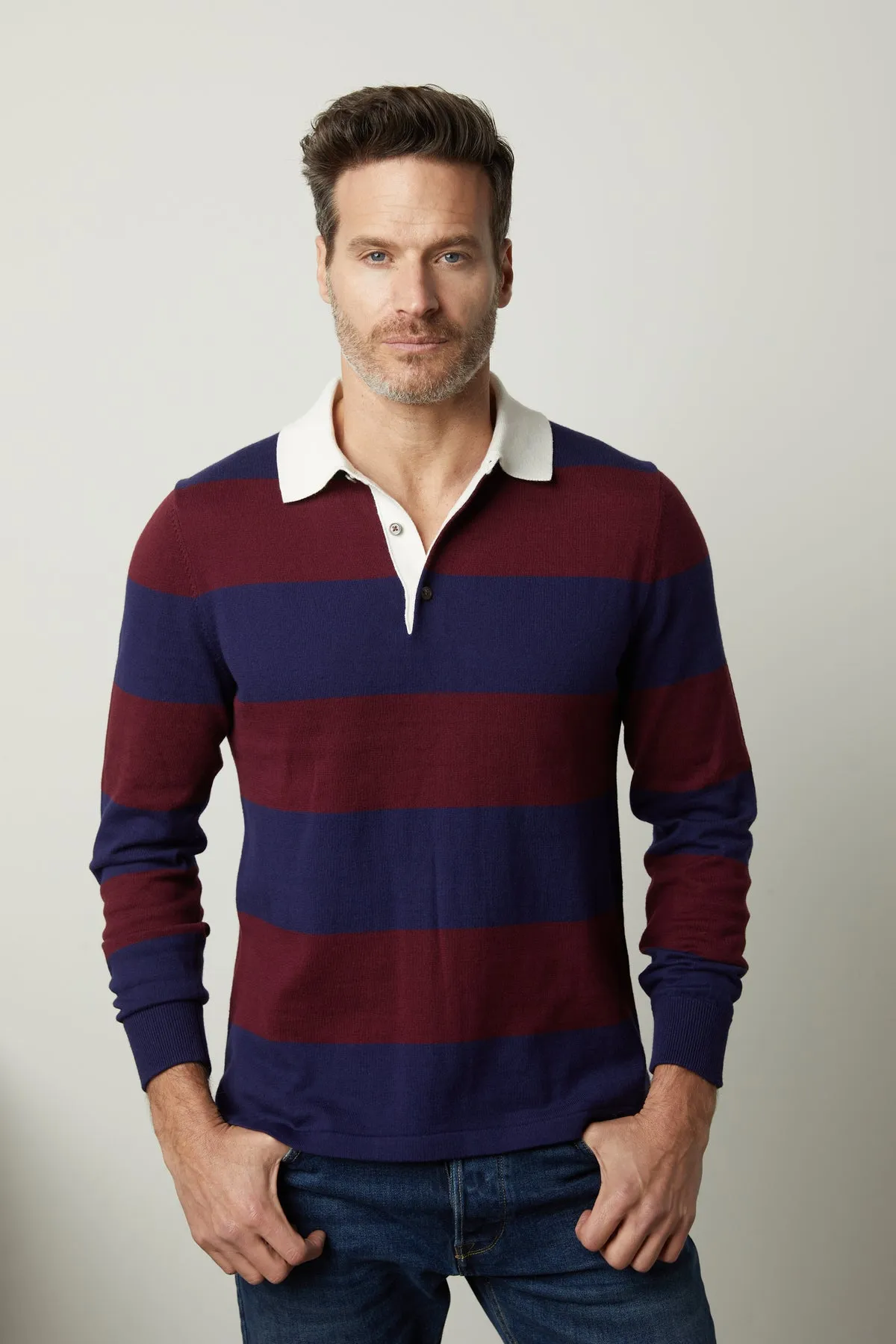 HASTINGS STRIPED SWEATER POLO Street Ready