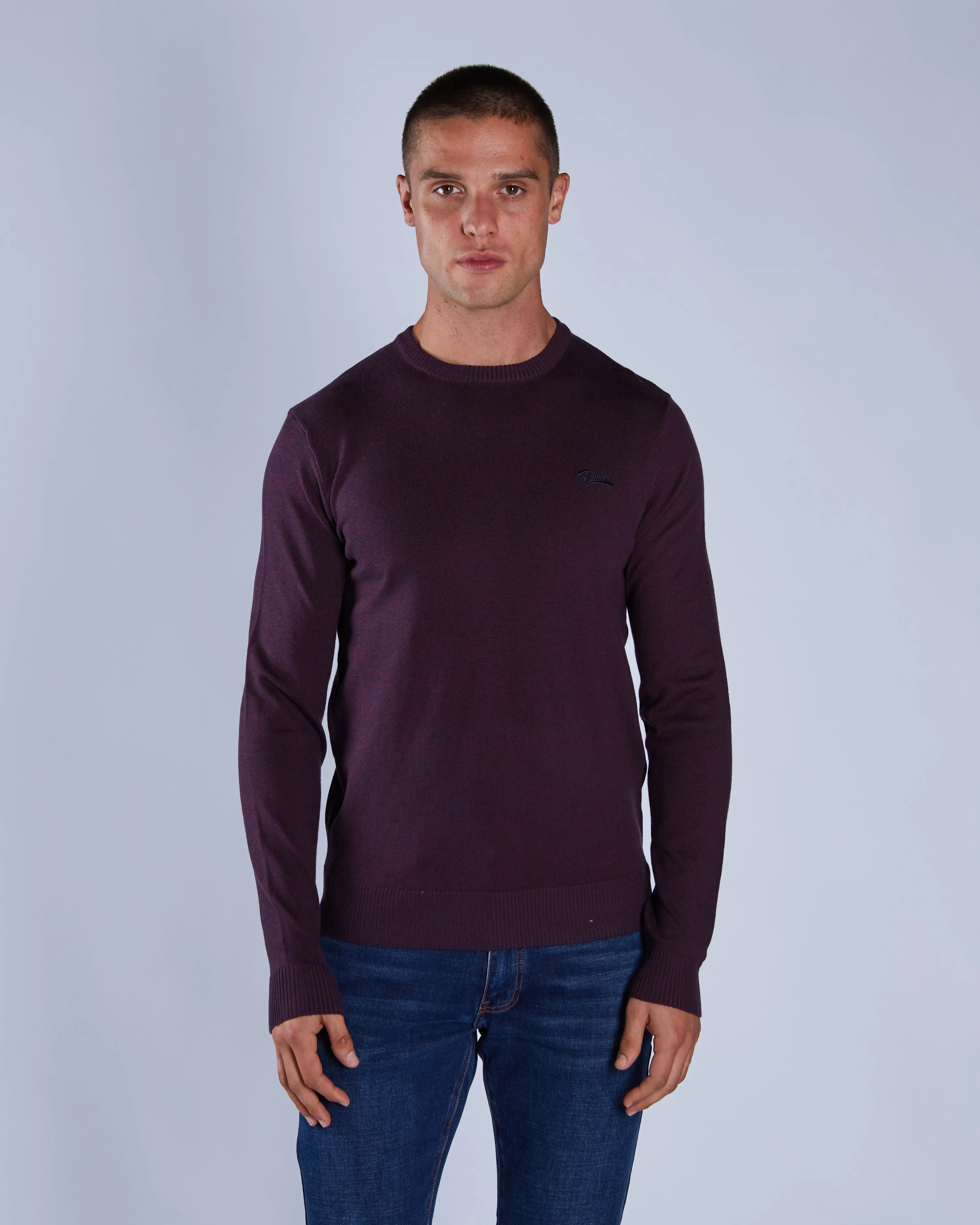 Breathable mesh lining Smart Casual Dylan Round Neck Fig Marl