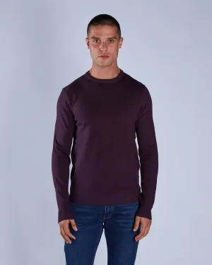 Breathable mesh lining Smart Casual Dylan Round Neck Fig Marl