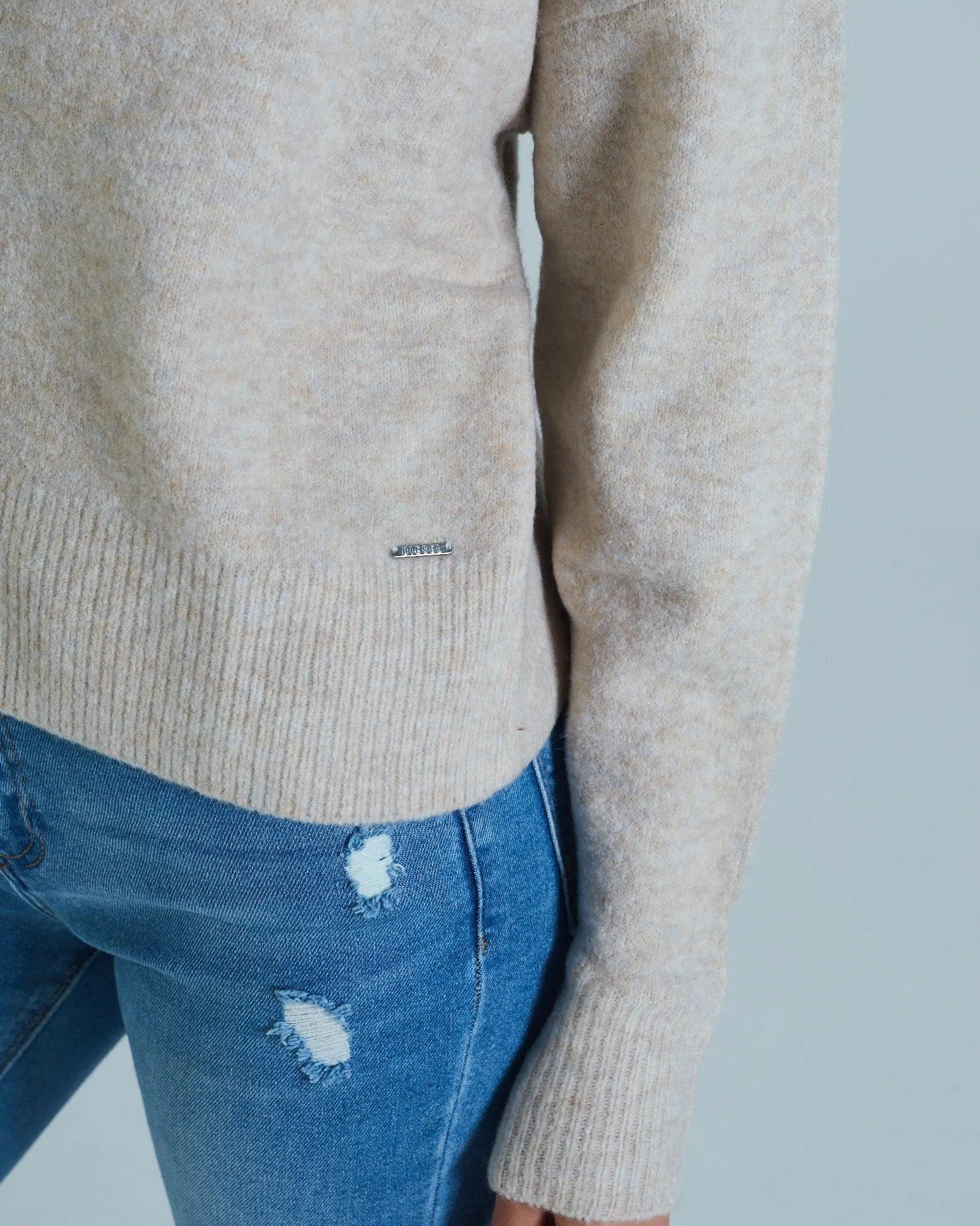 Circular Knit Technology Amelie Knit Oatmeal Melange