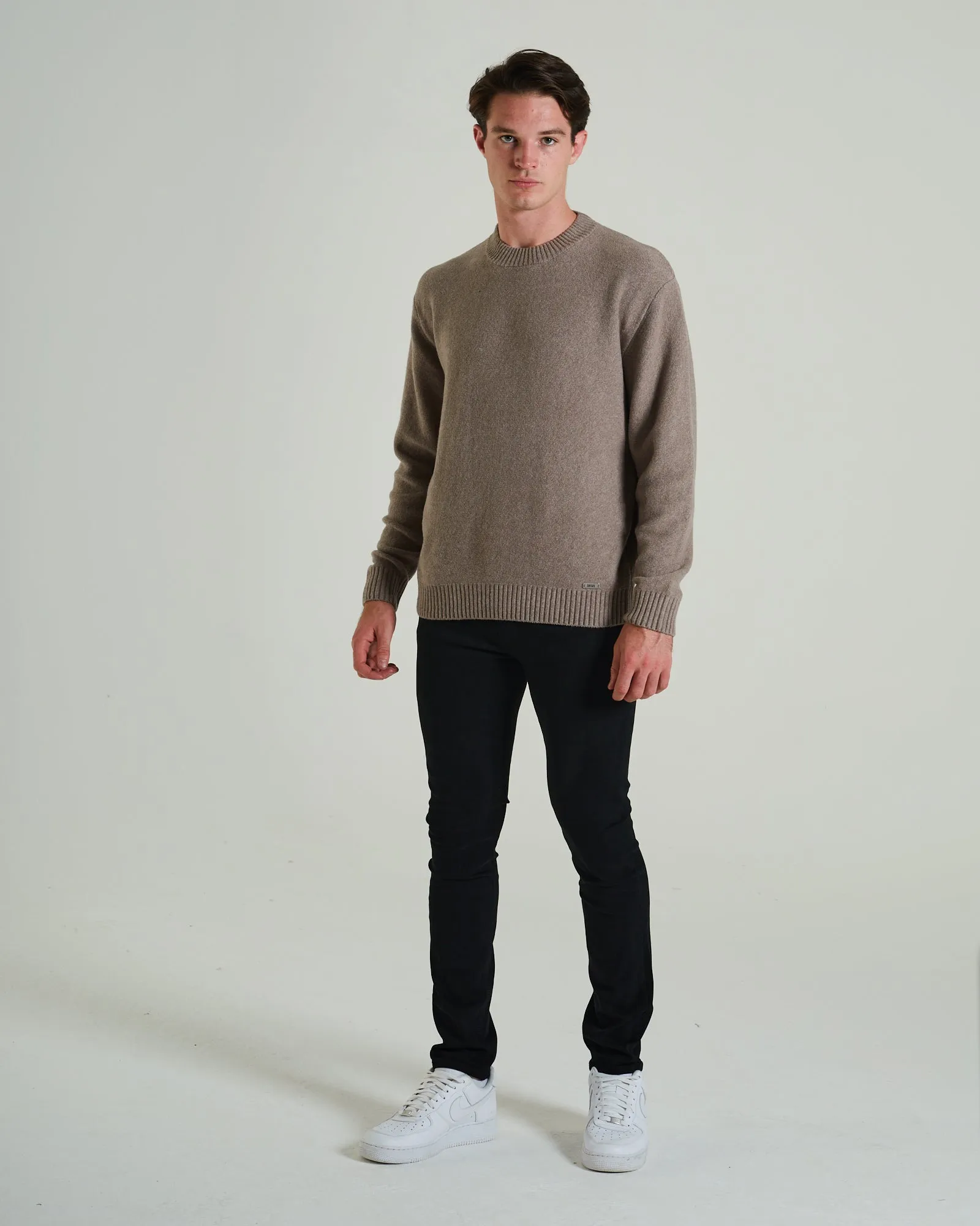 MachineWashable Fabric Nevis Sweater Stone Biscuit