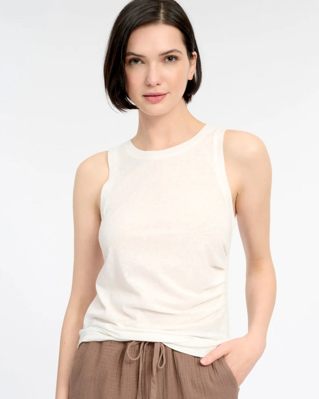 Arrow Ruched Tank Casual Vibe Breathable Layer