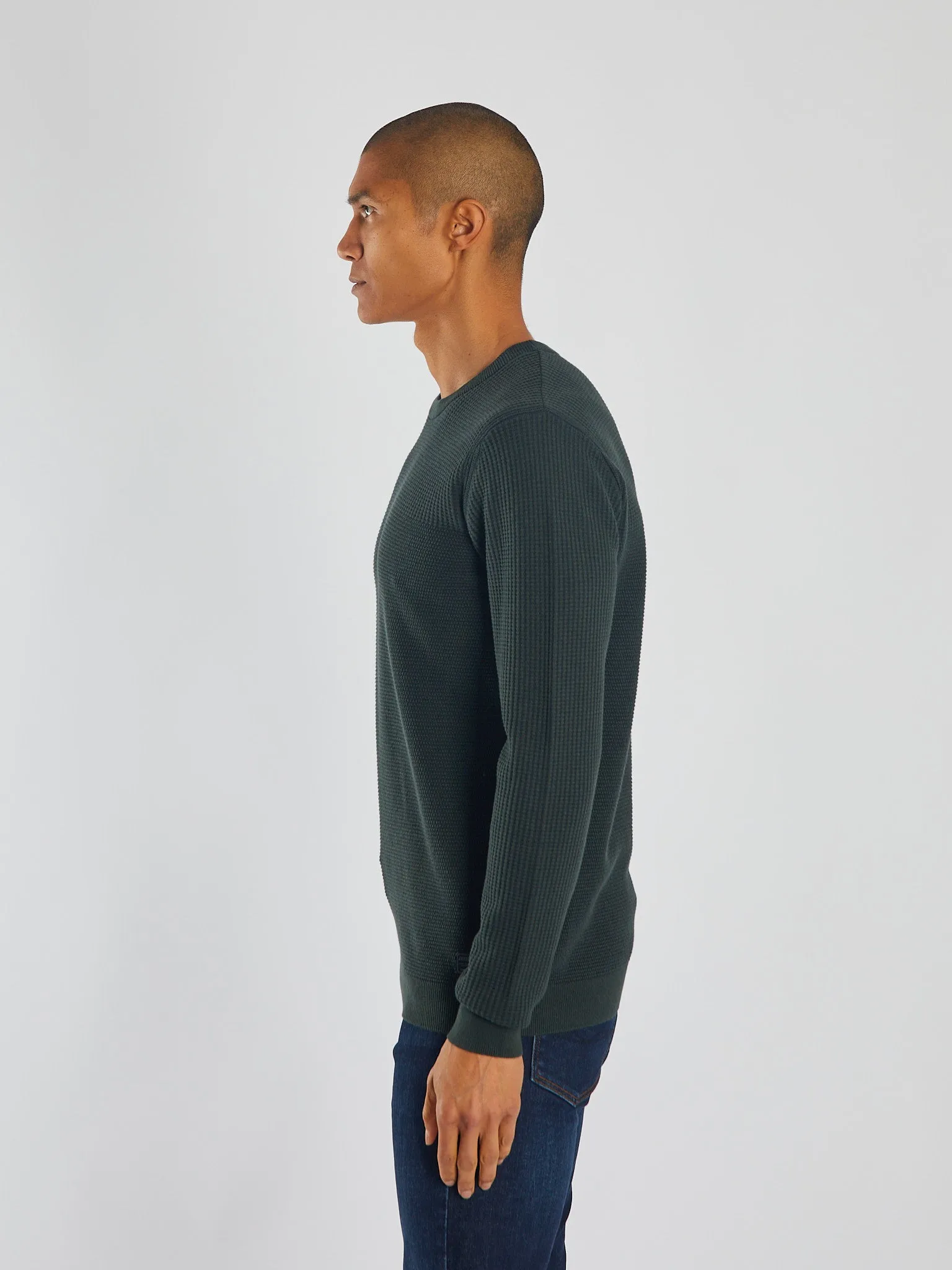 Samson Sweater Workwear Green Marl Ready To Go Plush Inner Lining