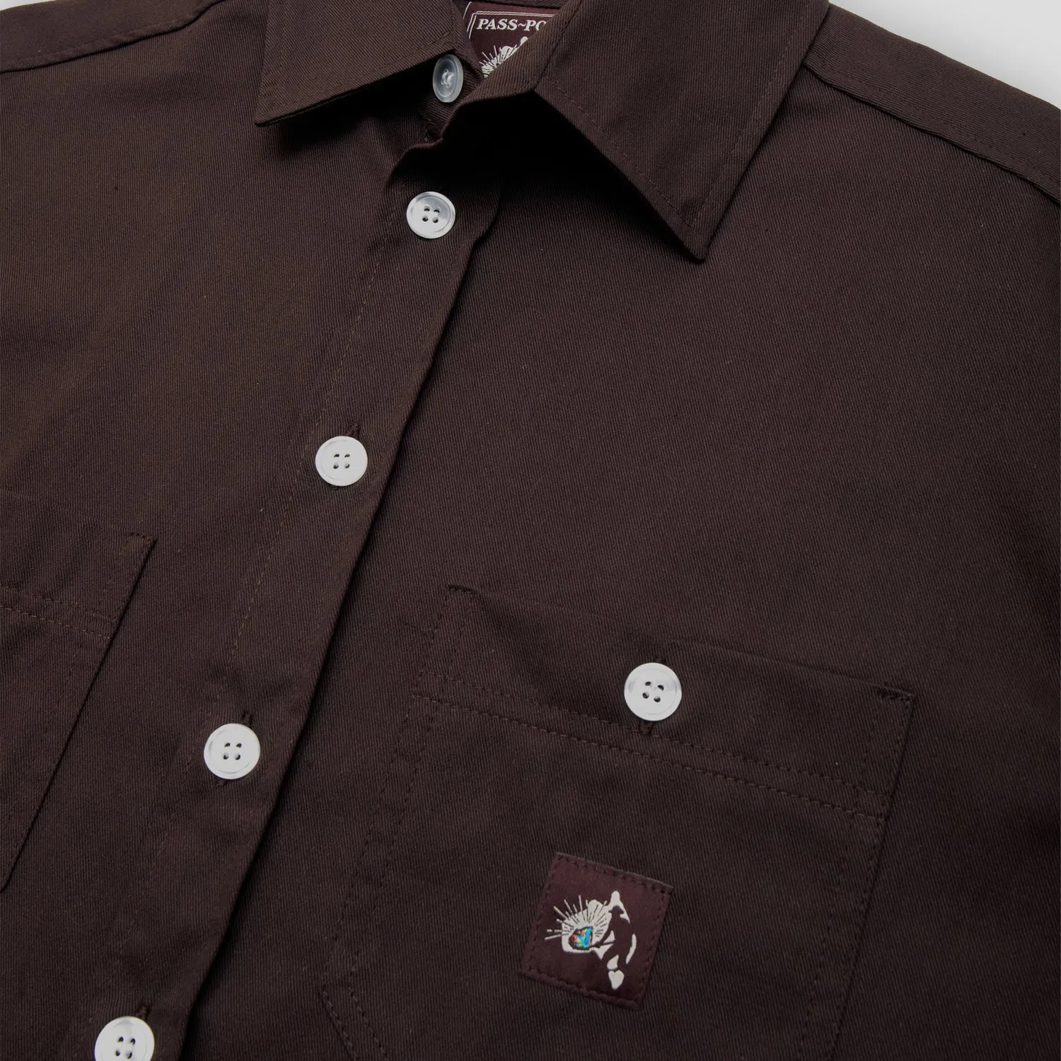 Brunch Outfit Easy Styling Pass~Port Australian Manufactured Short Sleeve Shirt - Dark Chocolate