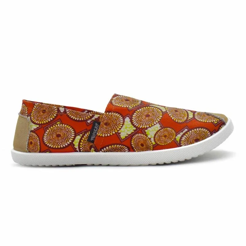 Emmy Chapisha Canvas Shoes - Multi Brick Red Stable Motion Easy Slip On