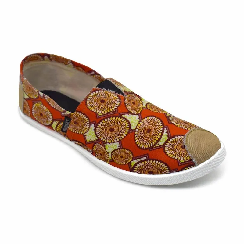 Emmy Chapisha Canvas Shoes - Multi Brick Red comfort feature Hill Stroll