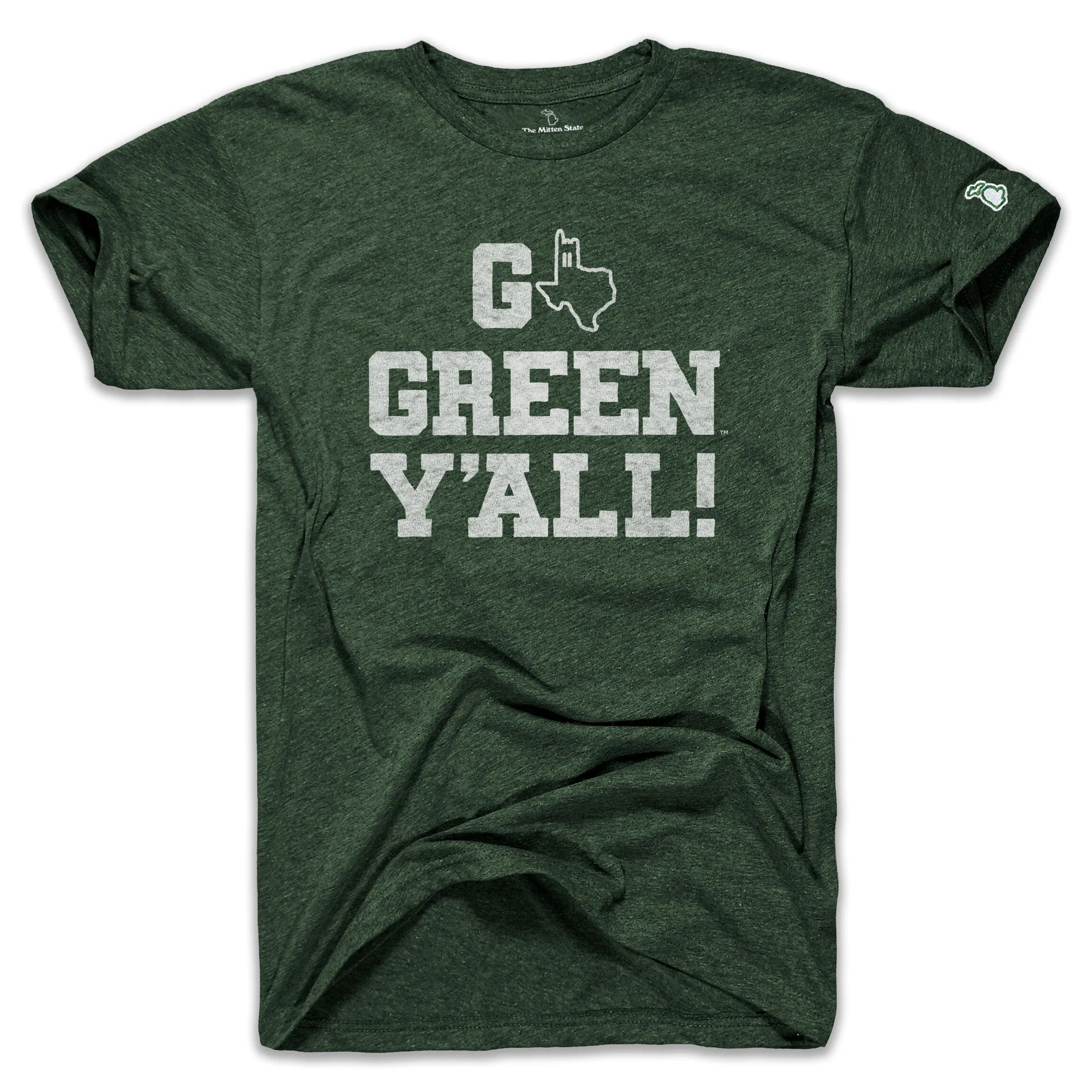 MSU - GO GREEN Y'ALL TX (UNISEX) Seam Free Shoulders Versatile Comfort