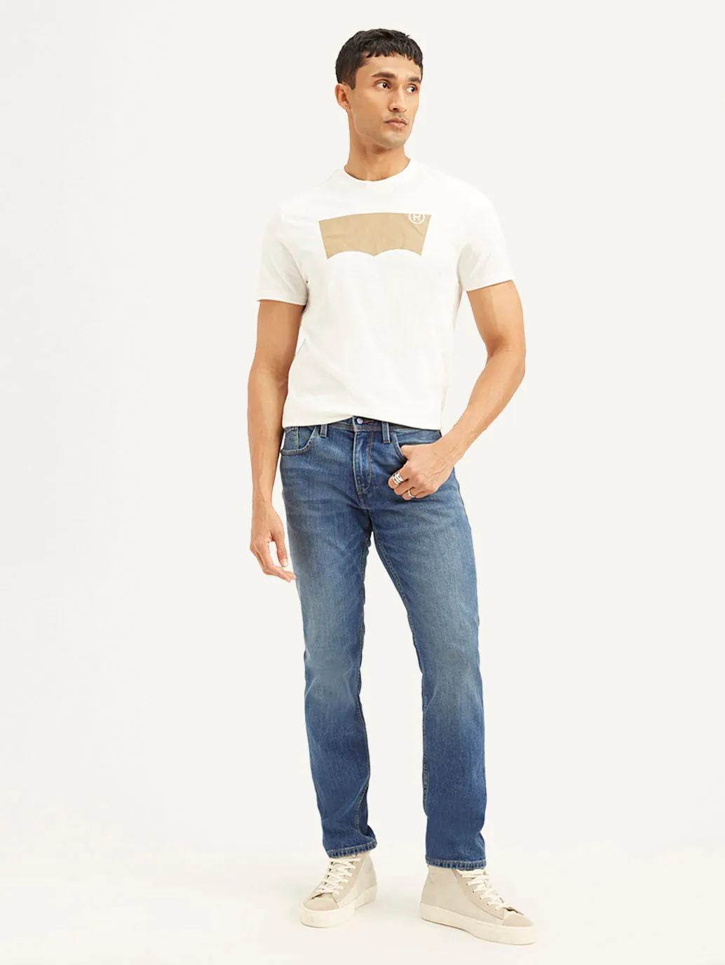 Trend Setter Vintage Lover Smart Style Men's 511 Blue Slim Fit Mid Rise Jeans