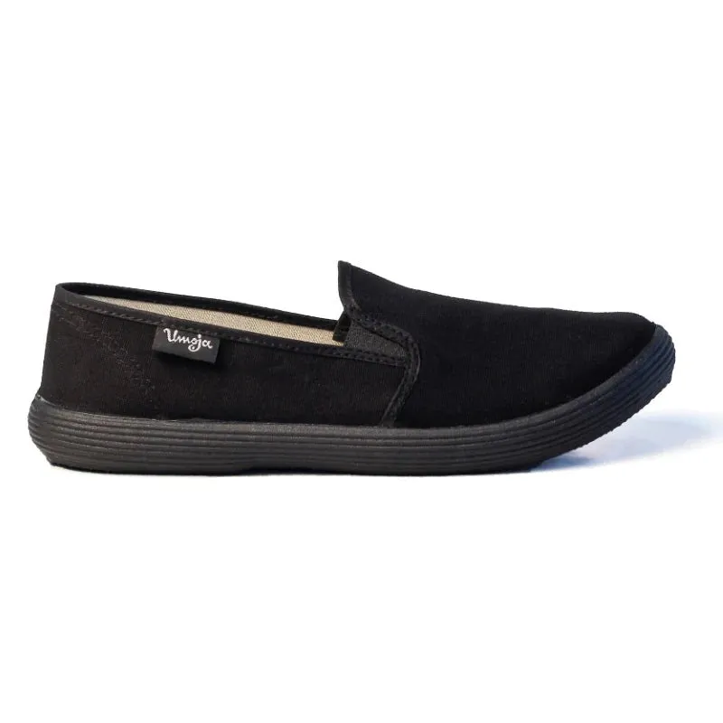 Neutral Color Someka Canvas Shoes - Black (37-46)