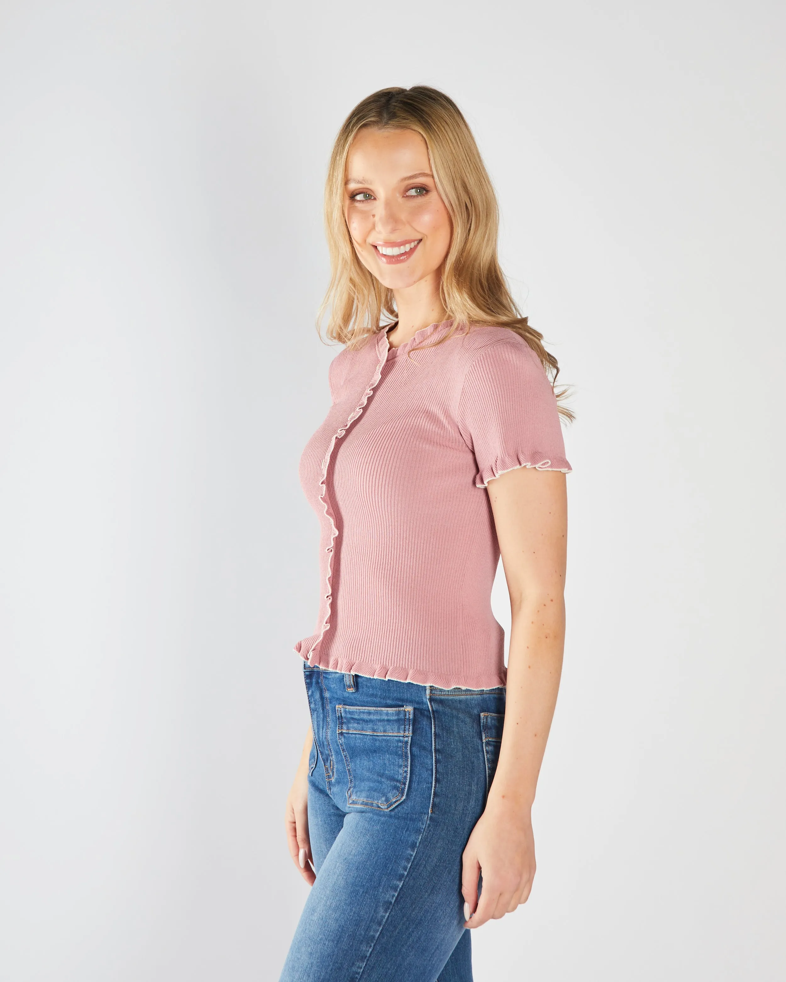 Fidella Knit Lilas Dimensional Jacquard Weave