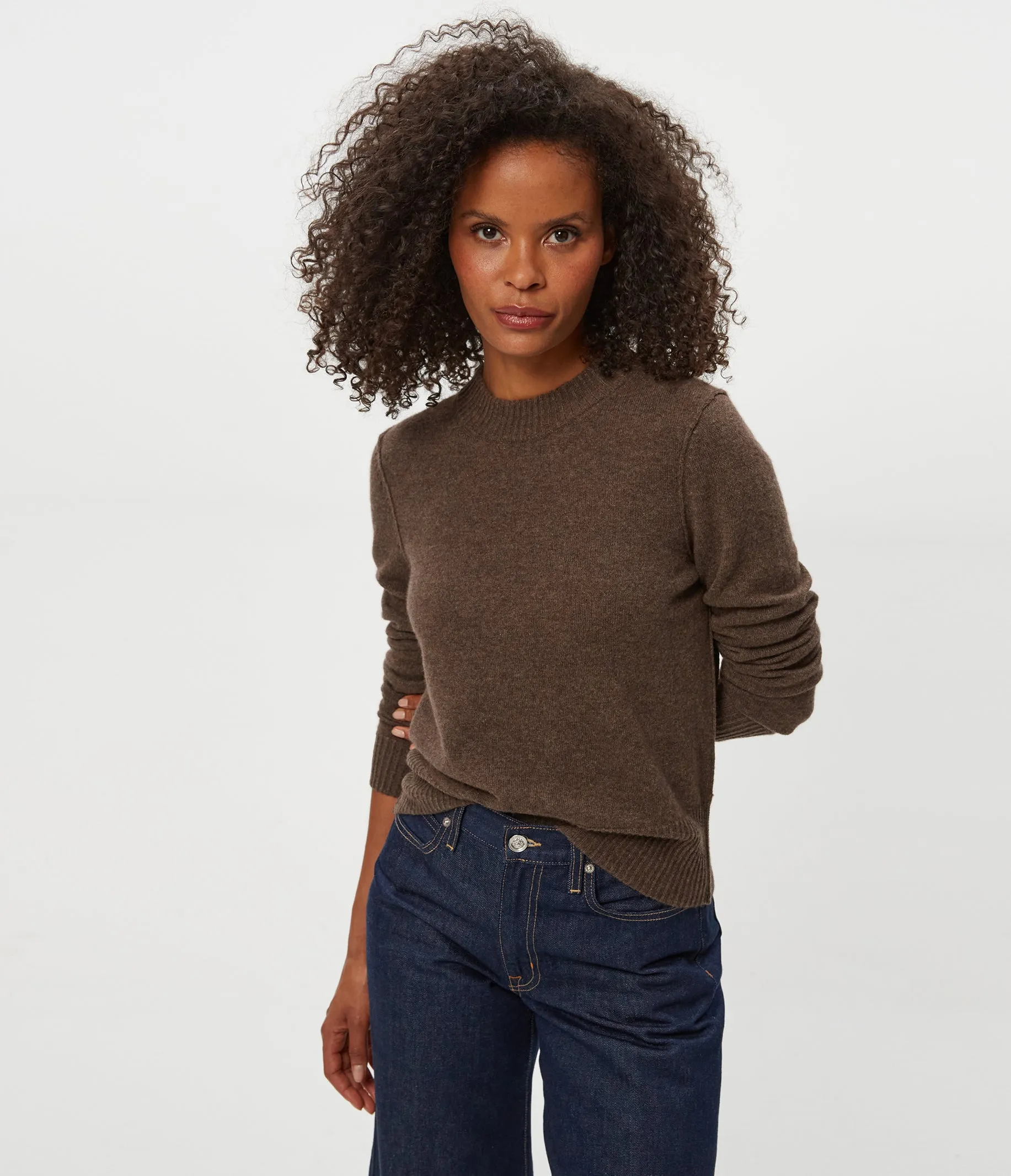 Unisex Fit Sophie Crewneck Cashmere Sweater