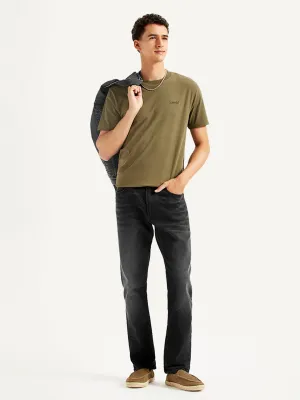 Men's 511 Grey Slim Fit Mid Rise Jeans Classic Five Pocket Neat Look