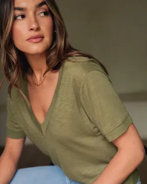 Splendid x Rachelove V-Neck Tee Comfortable and stylish