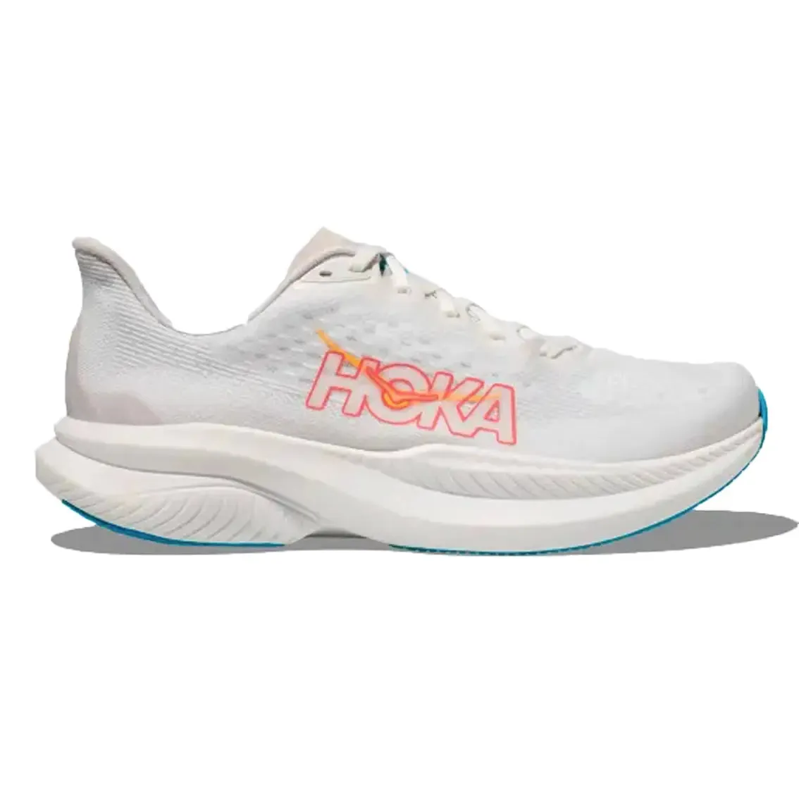 Womens HOKA Mach 6 Reinforced Eyelet Durability Microclimate Airflow Channels