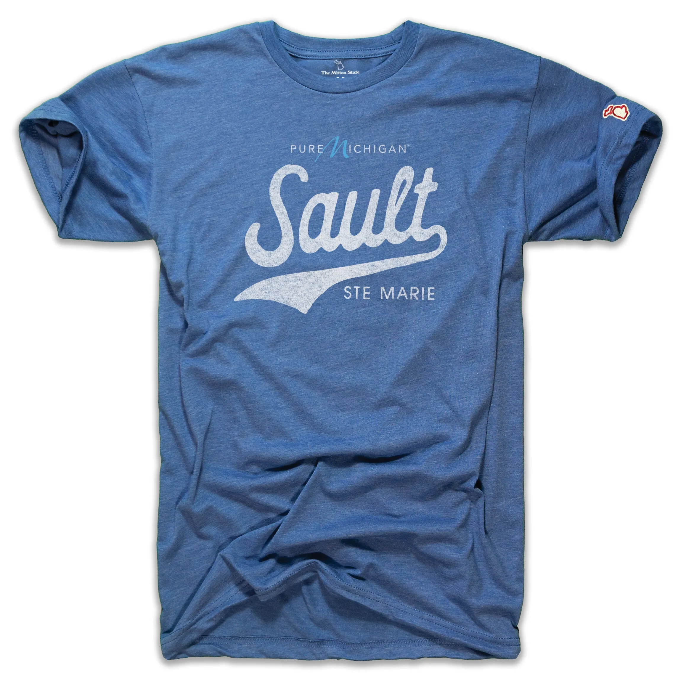 PURE MICHIGAN - SAULT STE. MARIE SCRIPT (UNISEX) QuickDryTechnology