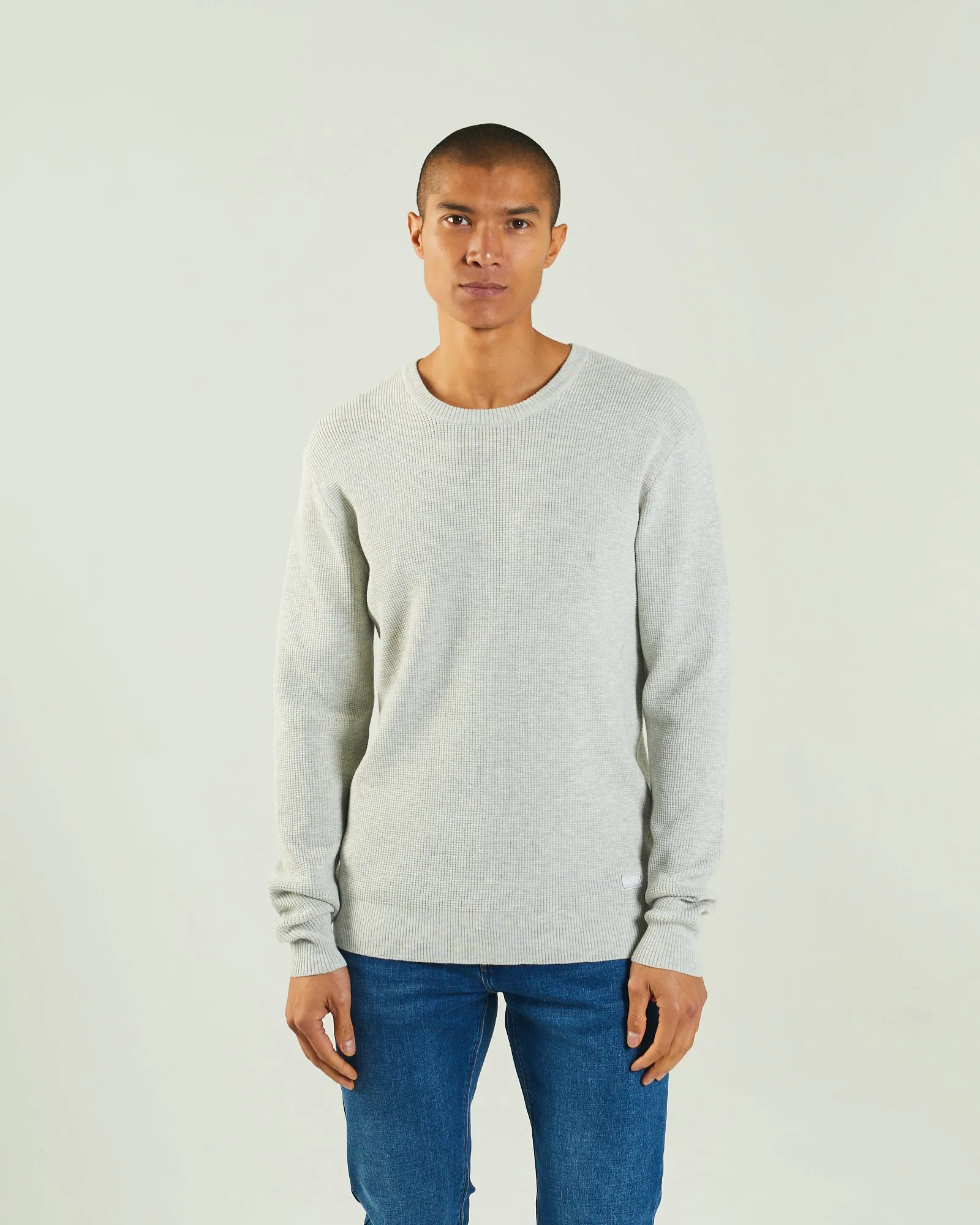 Waldon Sweater Blizzard Marl Just Right Anti Pilling Technology