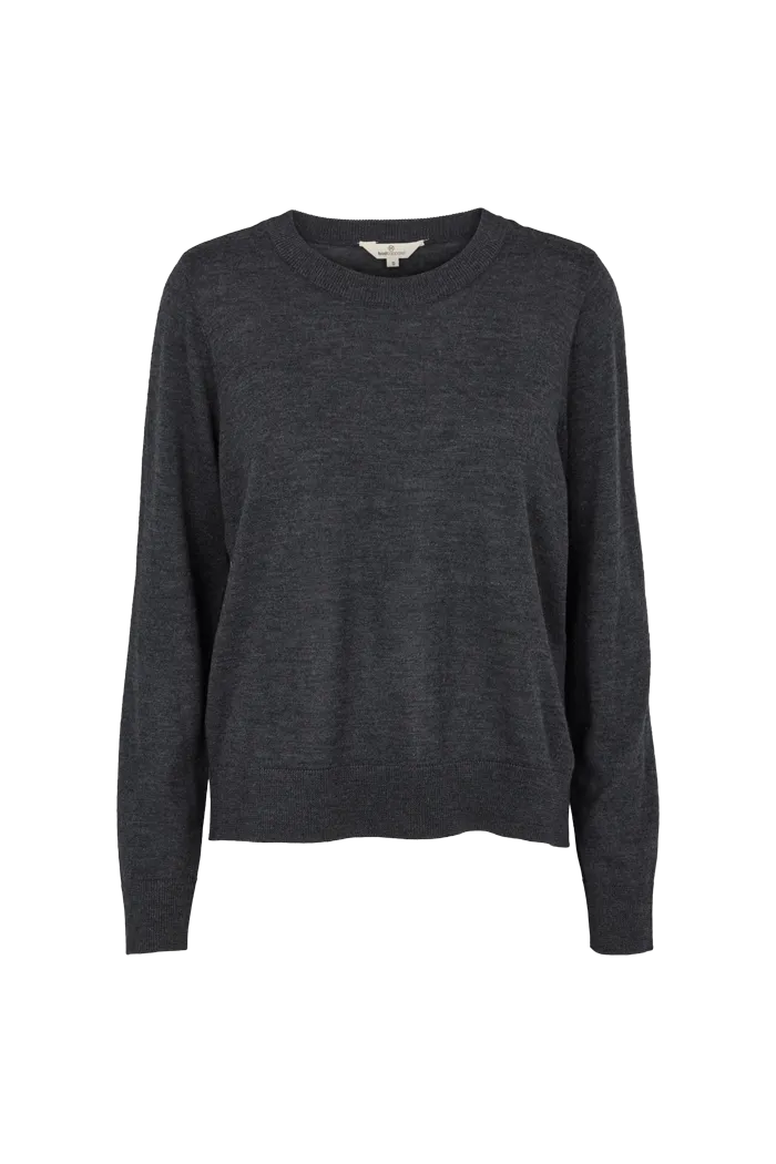 Vera Sweater - Dark Grey Mel. Circular Knit Technology