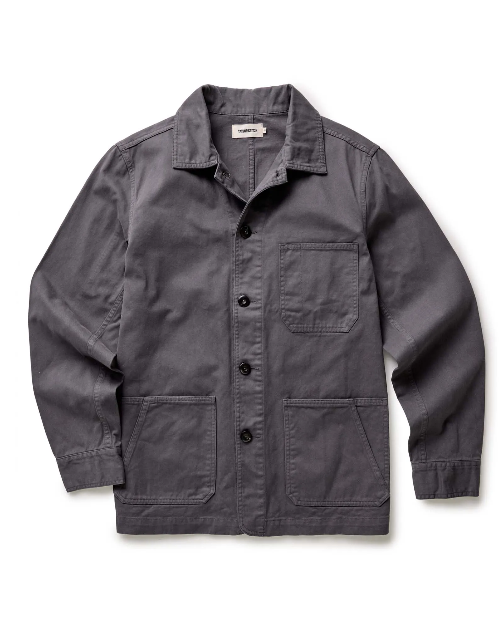 The Ojai Jacket in Organic Charcoal Foundation Twill Simple Outer