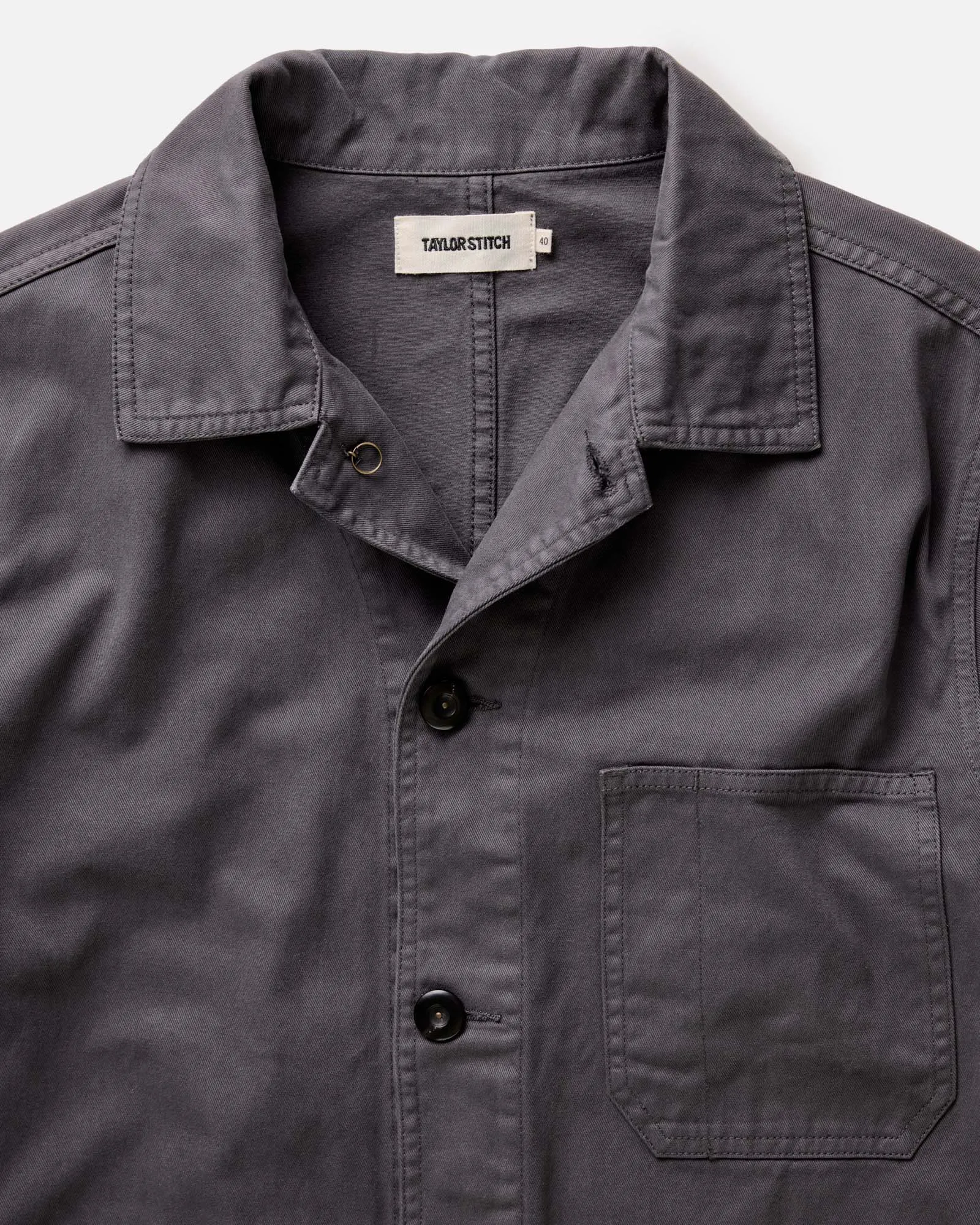 The Ojai Jacket in Organic Charcoal Foundation Twill Airflow Ventilation Convertible Silhouette