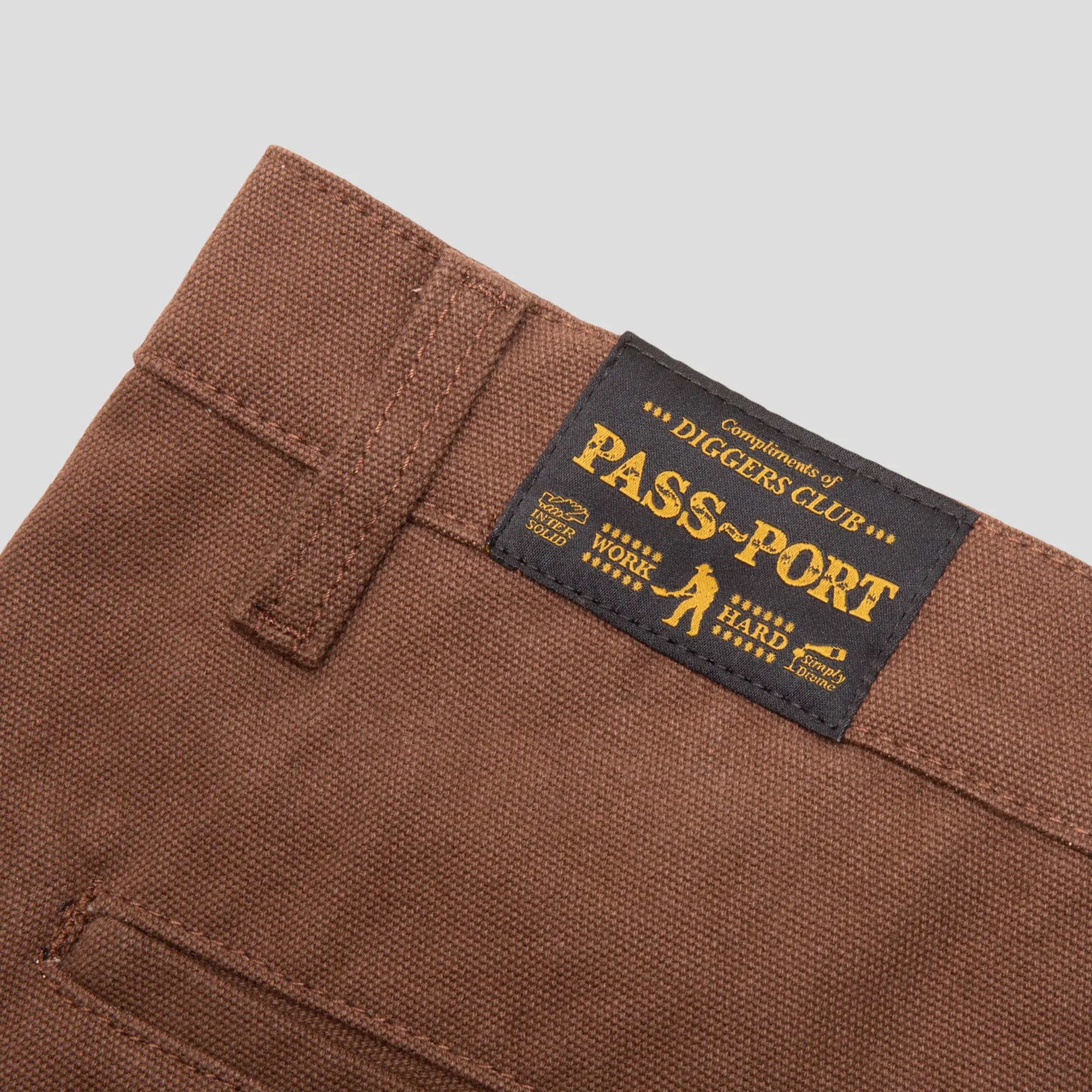 Pass~Port Diggers Club Short - Mud budget-friendly anti slip grip