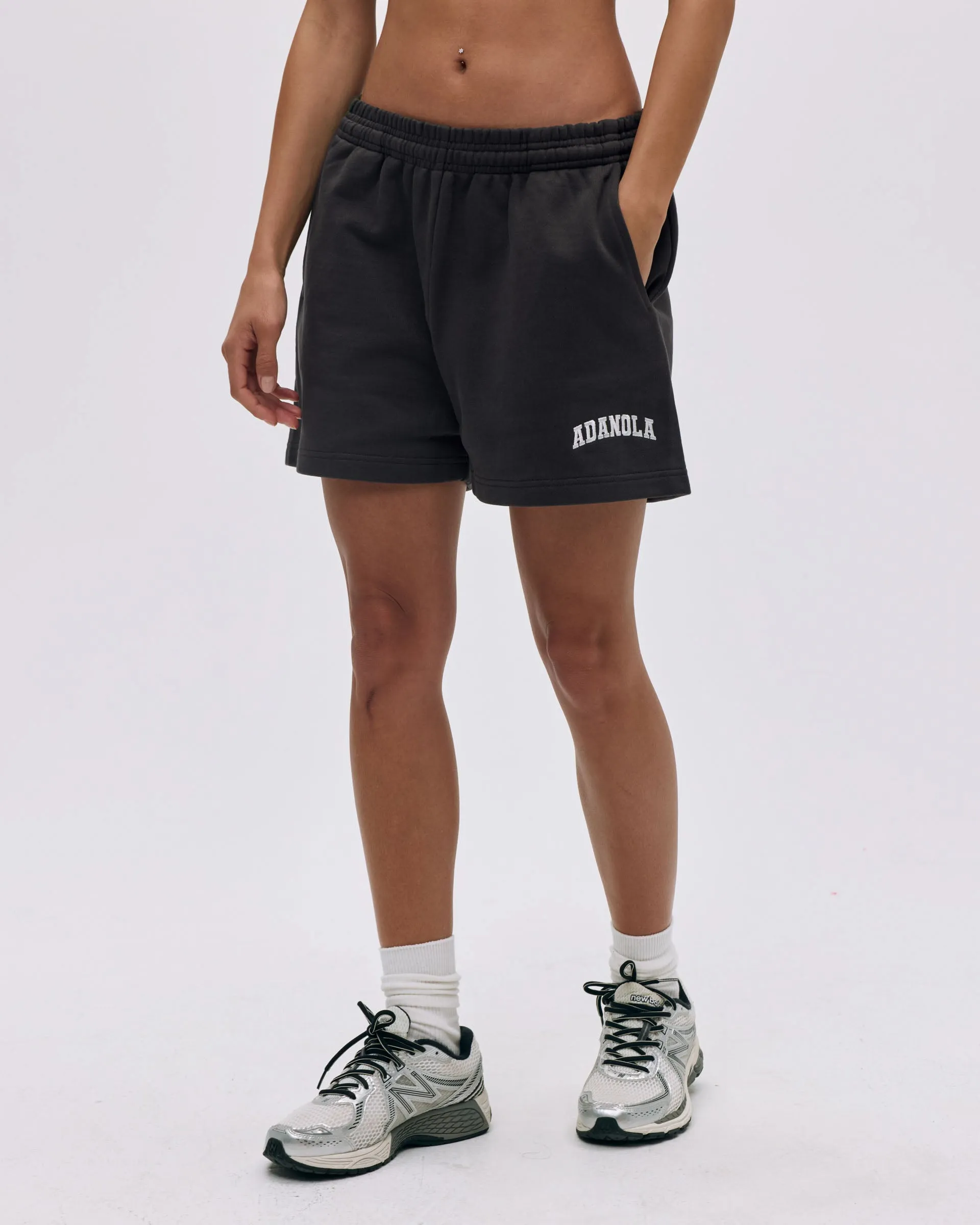 Varsity Sweat Shorts - Coffee Bean/Marshmallow White Active Days Punk style