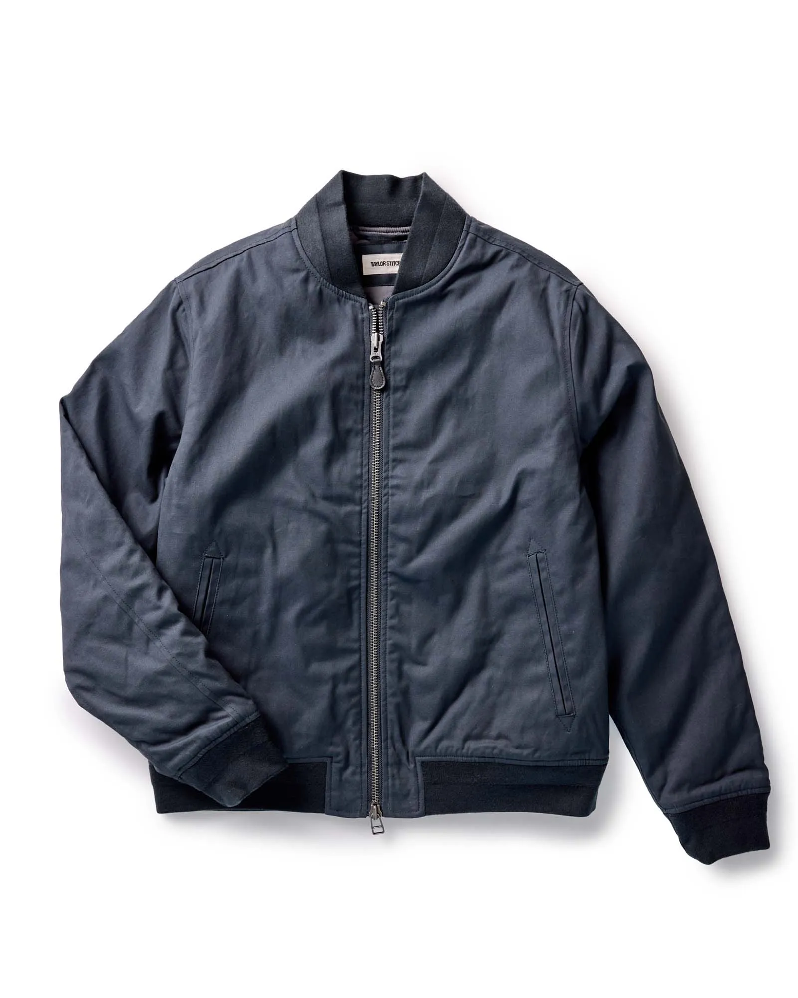 Designer Inspired Slip Resistant Grip The Insulated Bomber Jacket in Dark Navy Dry Wax