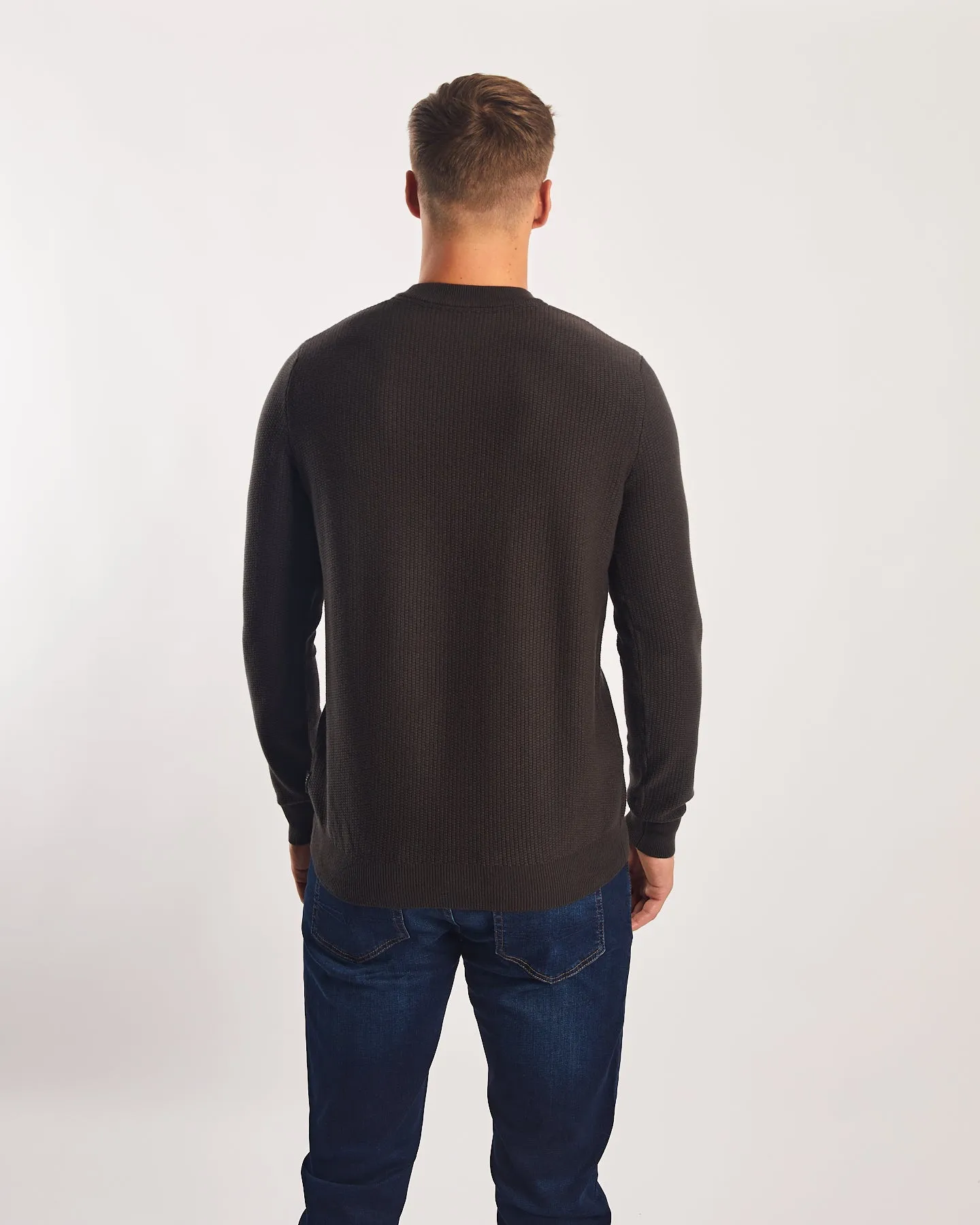 Sam Sweater Peat Moss Modern Drape