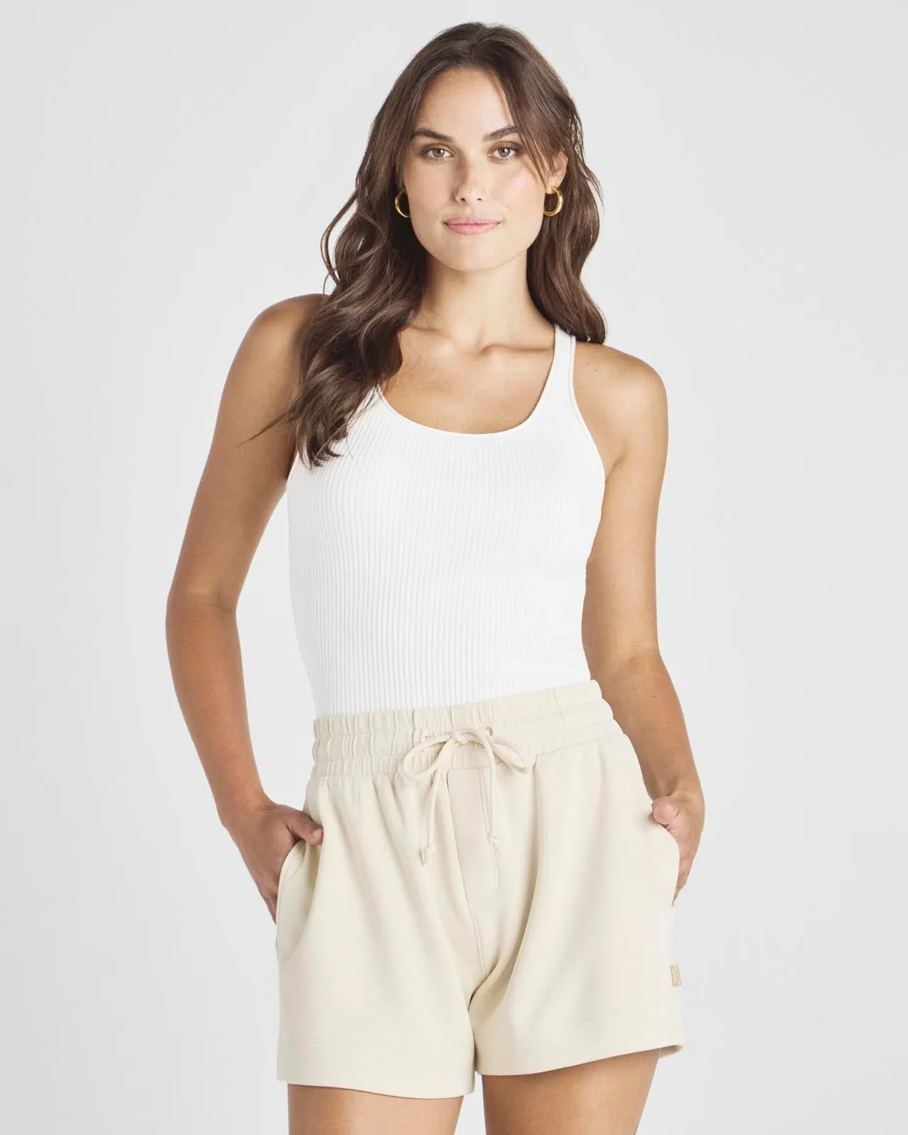 Splendid x @Cellajaneblog Rib Sweater Tank Sporty Look LayeredSleeveConstruction