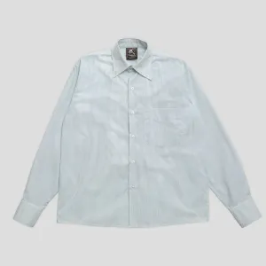Pass~Port Australian Manufactured Oxford Shirt - Mint Green Stripe Wardrobe Must-Have Timeless Fit