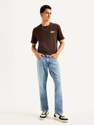 Men's 541 Blue Athletic Tapered Fit Mid Rise Jeans Chic Comfort Abrasion Resistance